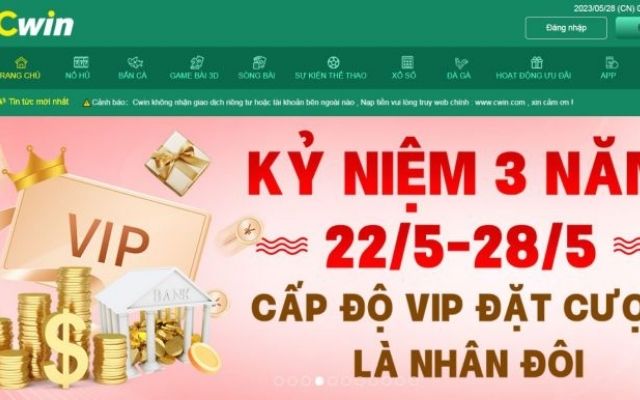 Giao diện tại nhà cái uy tín Cwin