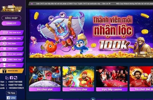 Hướng dẫn nhận thưởng Xeng88 tặng 100k