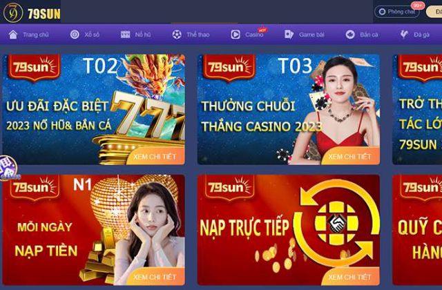Tham gia cá cược tại 79Sun siêu nhanh chóng