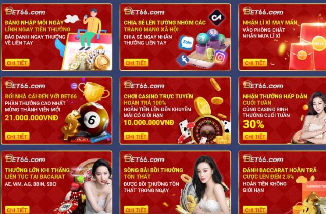 Theo dõi thêm nhiêu ưu đãi hấp dẫn khác của nhà cái Bet66